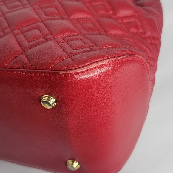 Renoma Paris SOFT Red Leather Bucket Bag P113 - Picture 9 of 10